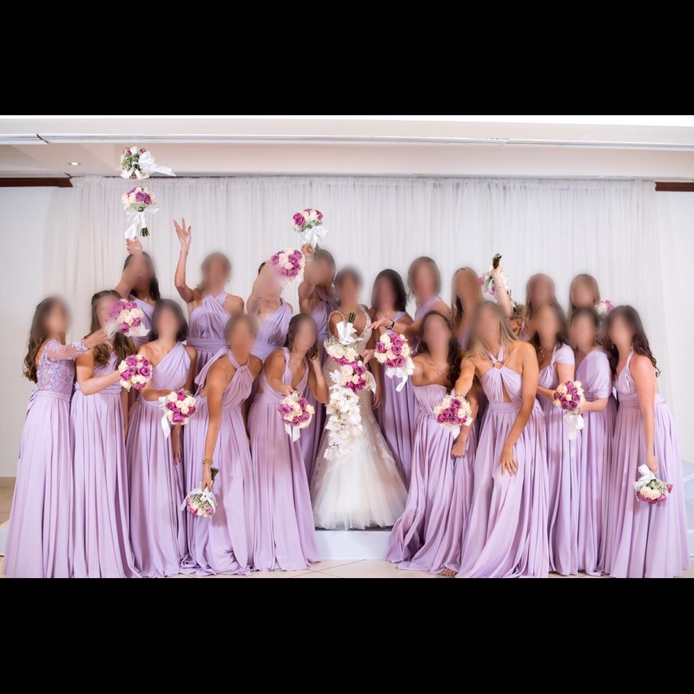 Light purple/lavender bridesmaid dress/  wedding